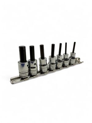 Snap On 7 pc 3/8" Drive SAE Standard Hex Bit Socket Set (9/64-3/8"), 208EFAY