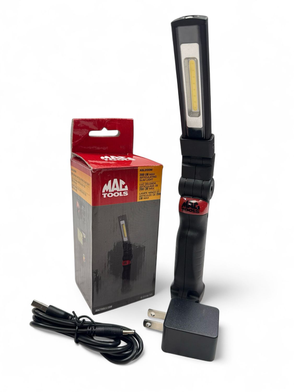 Mac Tools Pro Stick+™ 200-Lumen Rechargeable COB LED Articulating