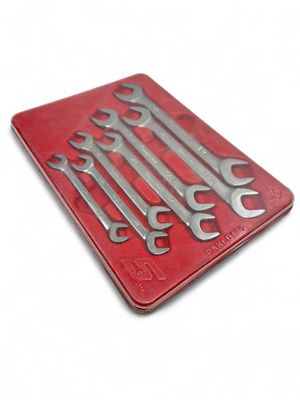 Snap On 7 Pc. SAE Four-Way Angle Head Open-End Wrench Set (3/8–3/4