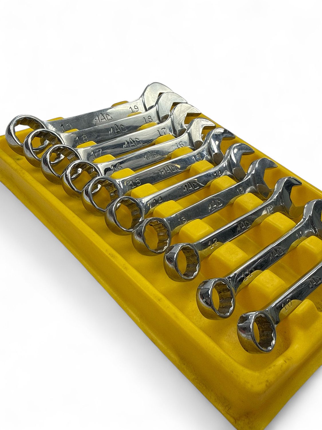 Mac Tools 10pc Metric 12pt Stubby Combination Wrench Set (10mm 