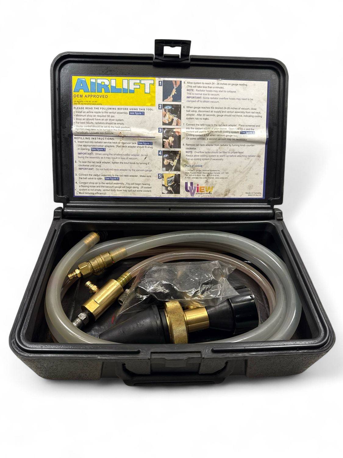 Airlift UView Airlift Kit & Cooling System Replacement Parts, 550000