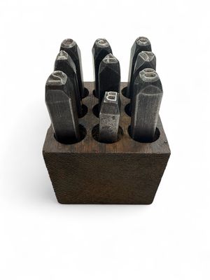 9pc Steel Numeric Punch Set