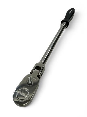 Snap On 3/8" Drive Dual 80 Technology Hard Grip Long Handle Flex-Head Ratchet, FHLFD80A
