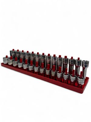 Snap On 28pc Flak Drive Deep & Shallow 1/2” Drive SAE 6pt Socket Set (3/8” - 1-1/4”)