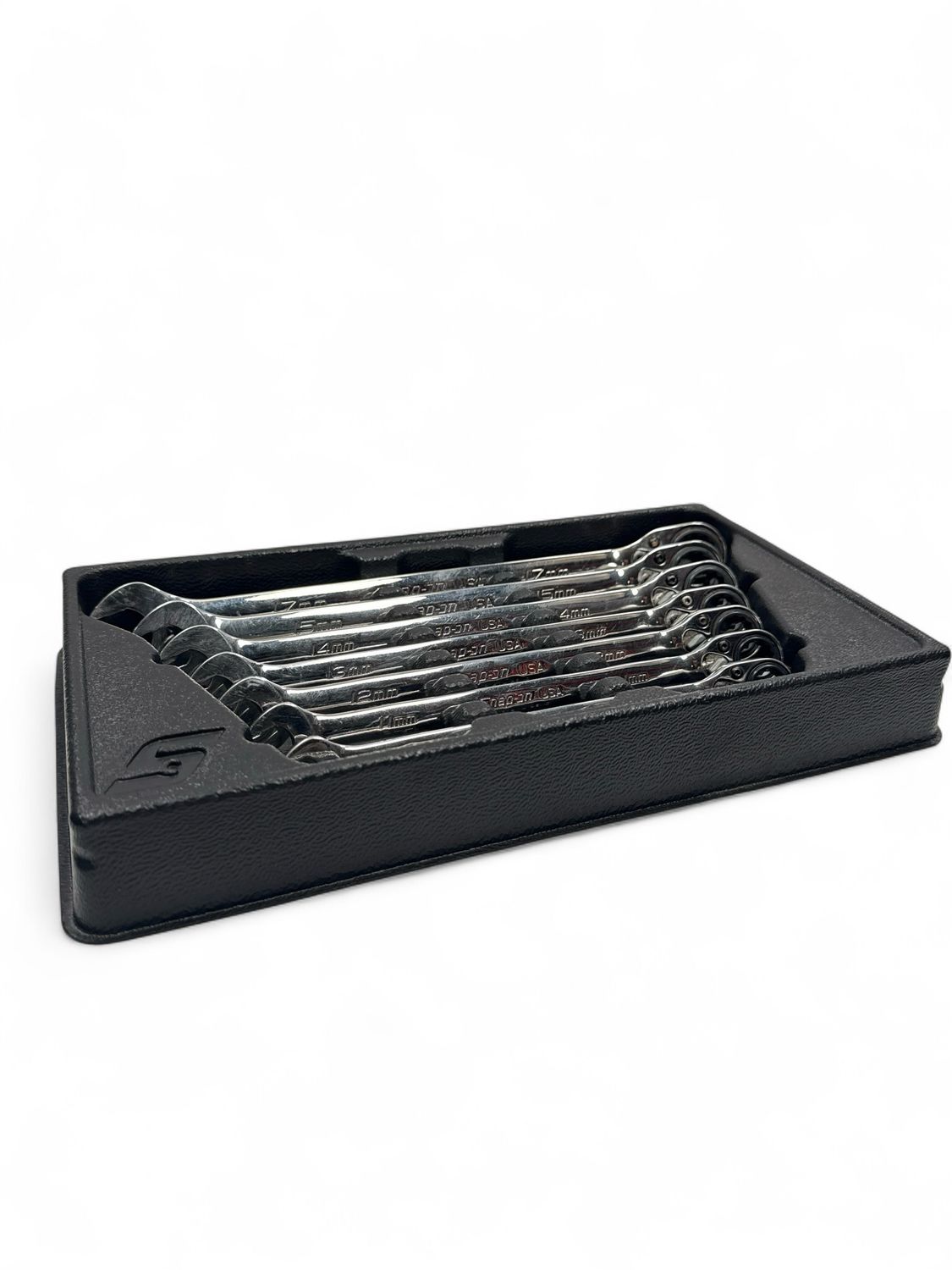 Snap On 7 pc 12-Point Metric Flank Drive® Plus Reversible Ratcheting Combination Wrench Set (10–15 mm and 17 mm), SOXRRM707A