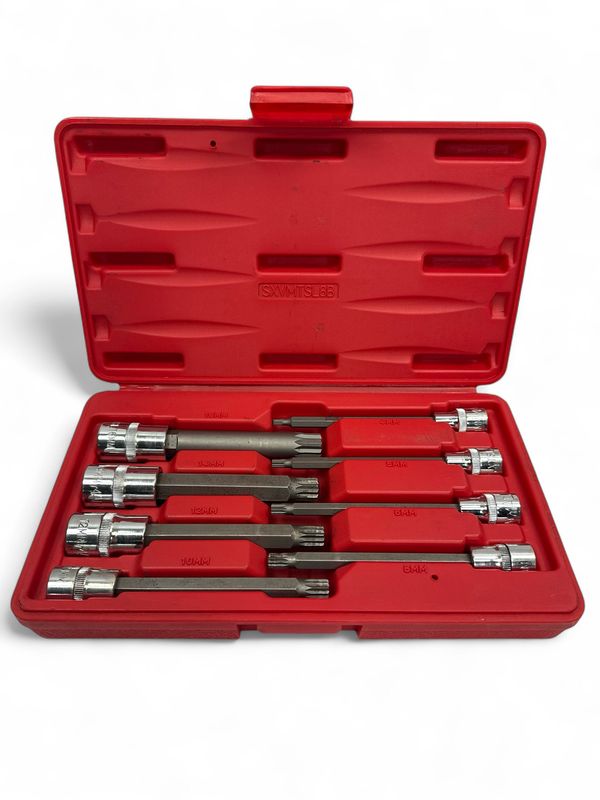 Mac Tools 8pc 3/8” Drive Long Triple Square Socket Set, SXVMTSL8B