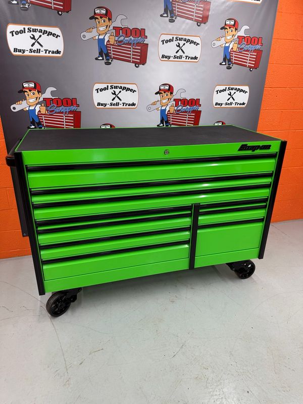 Snap On 68" 10-Drawer Double-Bank EPIQ™ Series Roll Cab with Speed Drawer, KETN682C3BKG