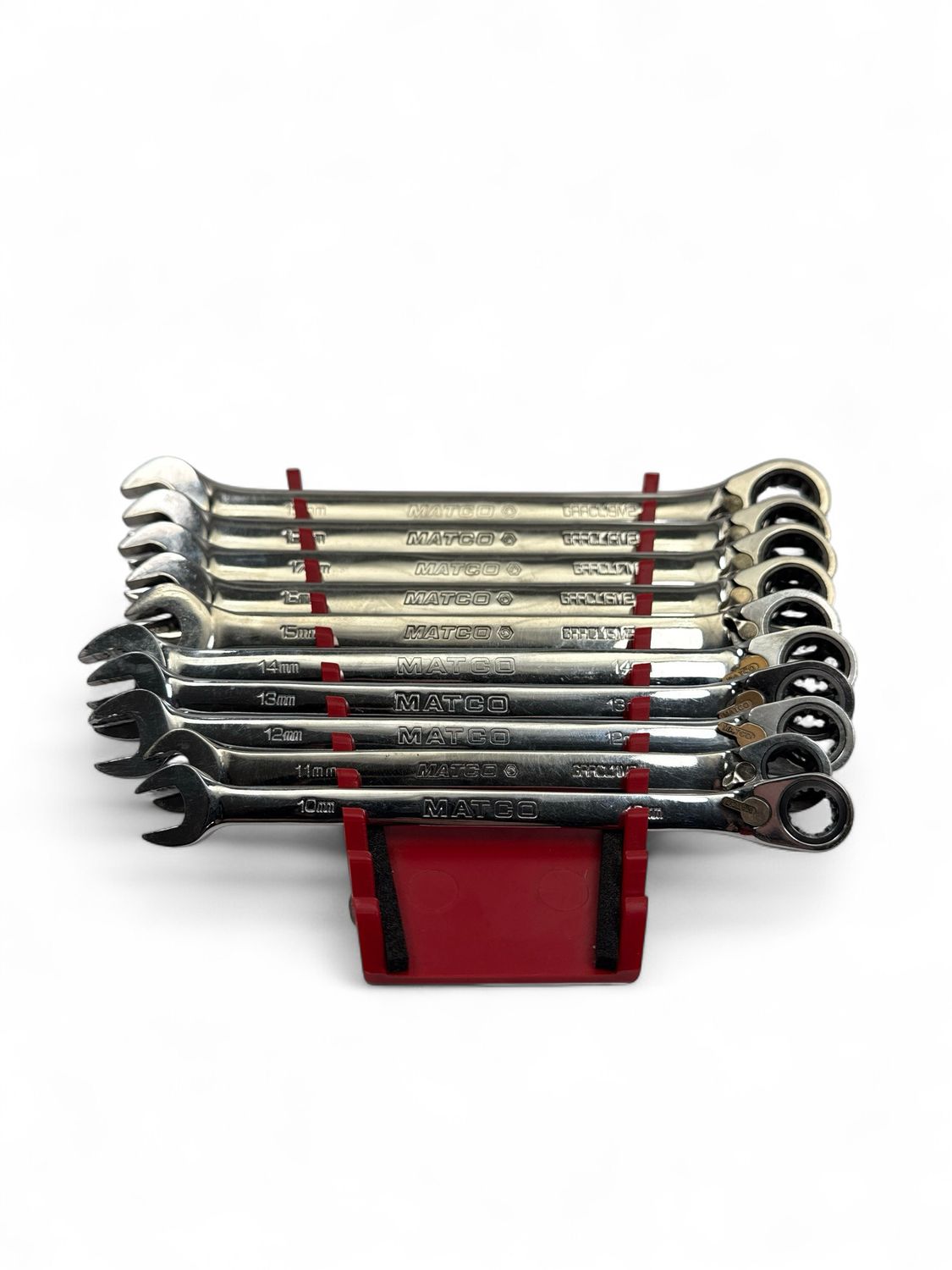 Matco 10pc 90 Tooth Extra Metric Reversible Ratcheting Wrench Set (10mm - 19mm), S9GRRCXLM10