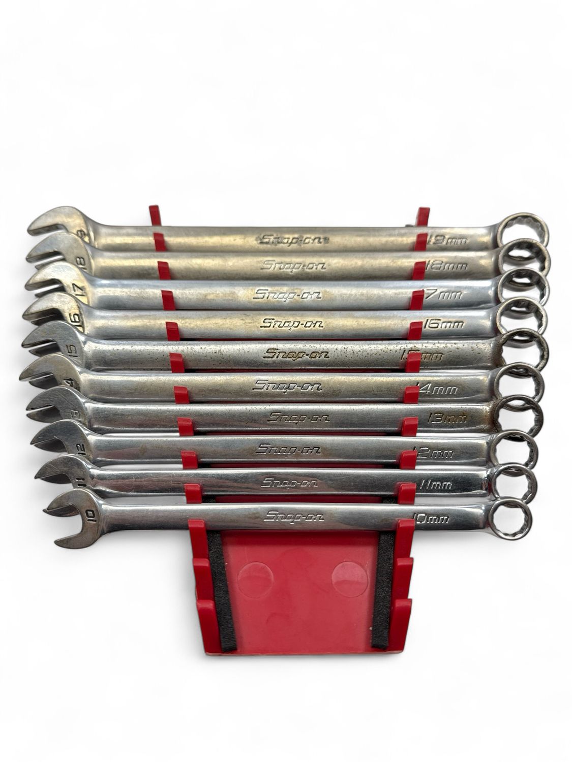 Snap On 10 pc 12-Point Metric Flank Drive® Combination Wrench Set (10 ...