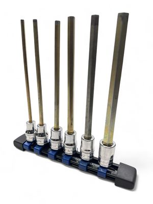 Snap On 3/8” Drive 6pc Metric Long Hex Key Socket Set, 206EFAML