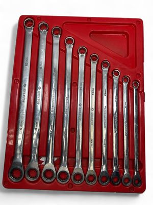 Matco 10pc Extra Long Metric 12pt Ratcheting Wrench Set