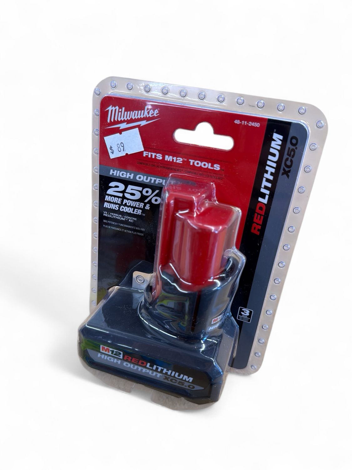 Milwaukee M12 REDLITHIUM HIGH OUTPUT XC5.0 Battery Pack, 48-11-2450