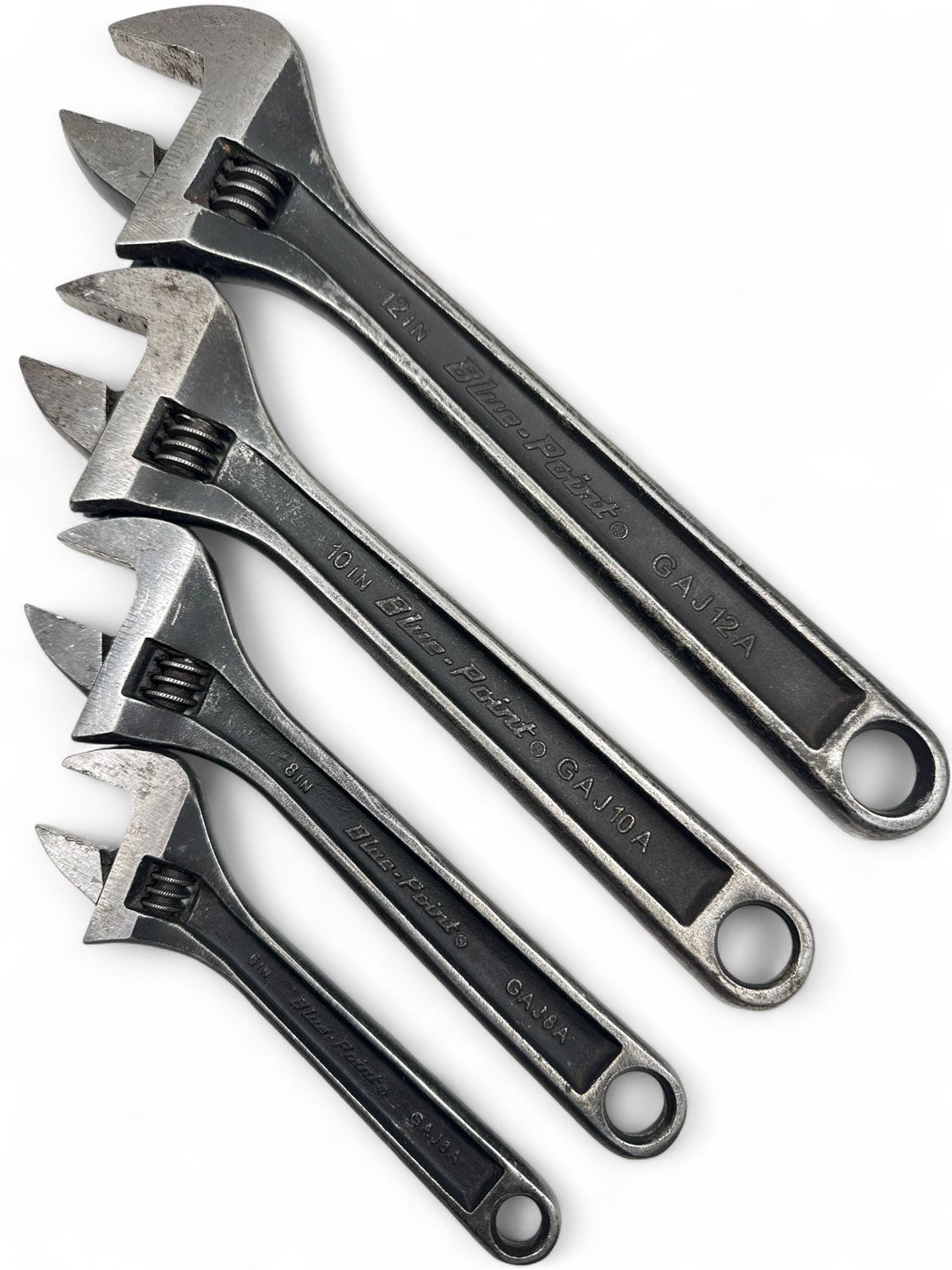 Blue Point 4pc Adjustable Wrench Set (6–10”), BLPADJ404