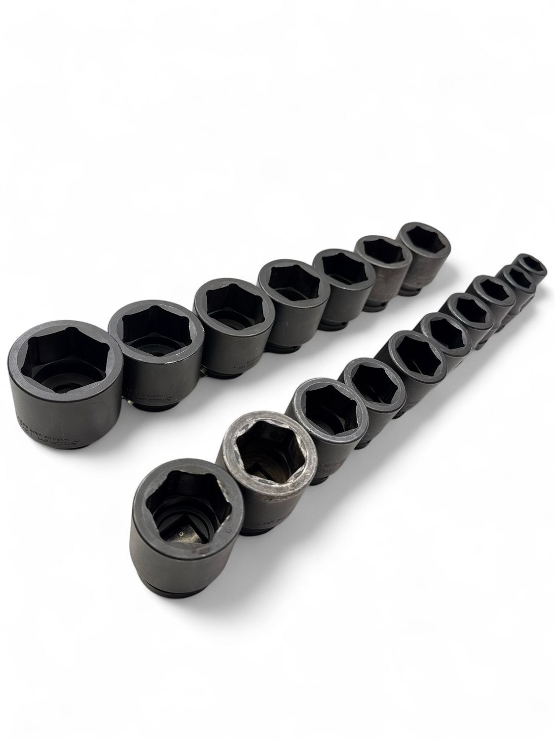 Snap On 17 pc 3/4" Drive 6-Point SAE Flank Drive® Shallow Impact Socket Set (3/4-1-3/4"), 417IM