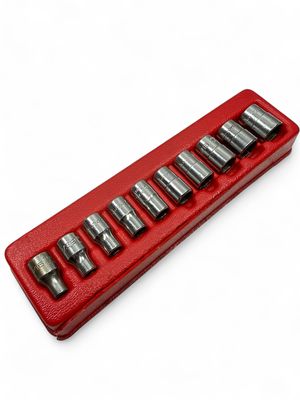 Snap On 10pc 1/4” Drive 6pt SAE Shallow Socket Set, (3/16-9/16), 110TMY