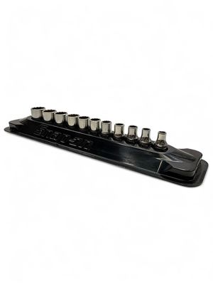 Snap On 11 pc 1/4" Drive Metric 12-Point Flank Drive® Shallow Socket Set (5-14 mm), 111TMMDY