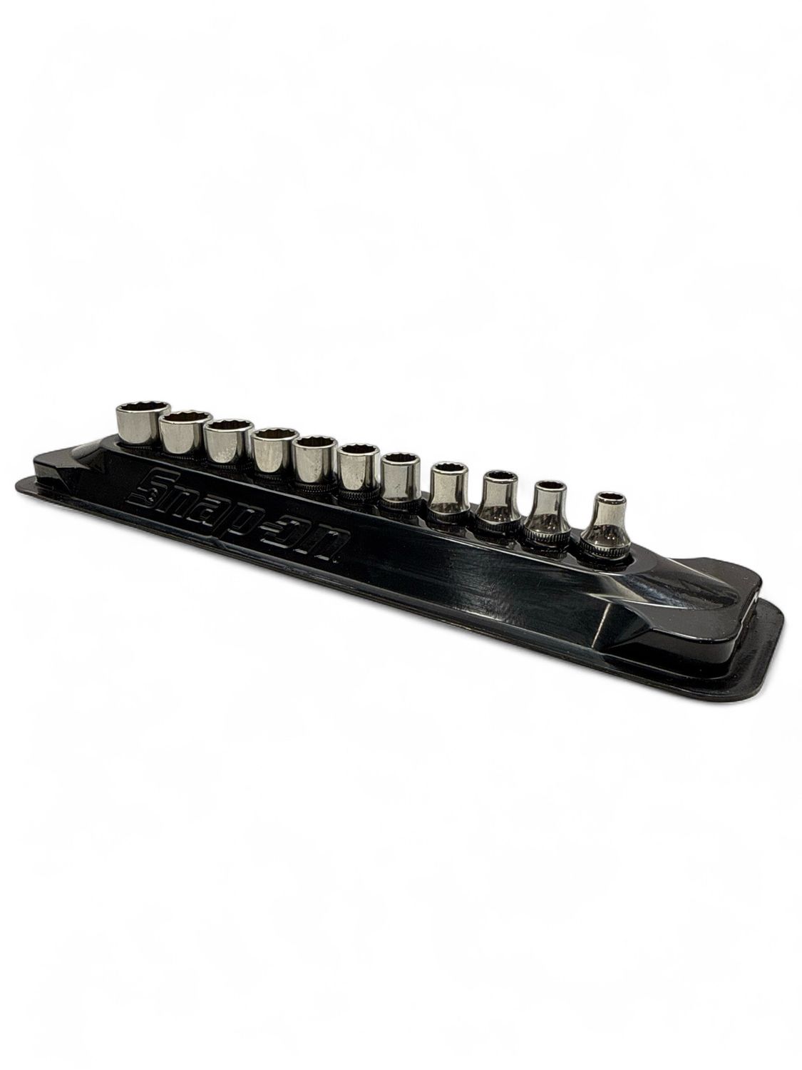 Snap On 11 pc 1/4" Drive Metric 12-Point Flank Drive® Shallow Socket Set (5-14 mm), 111TMMDY