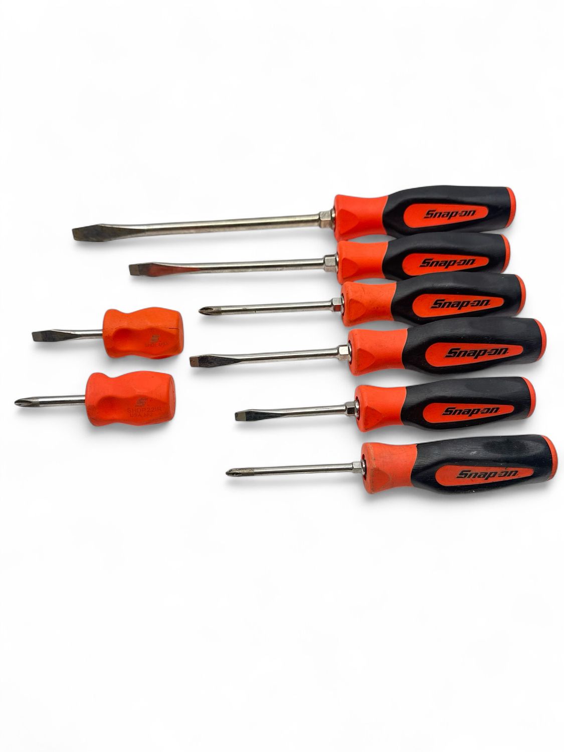 Snap On 8 Pc. Instinct Soft Grip Combination Screwdriver Set, SGDX80BO ...