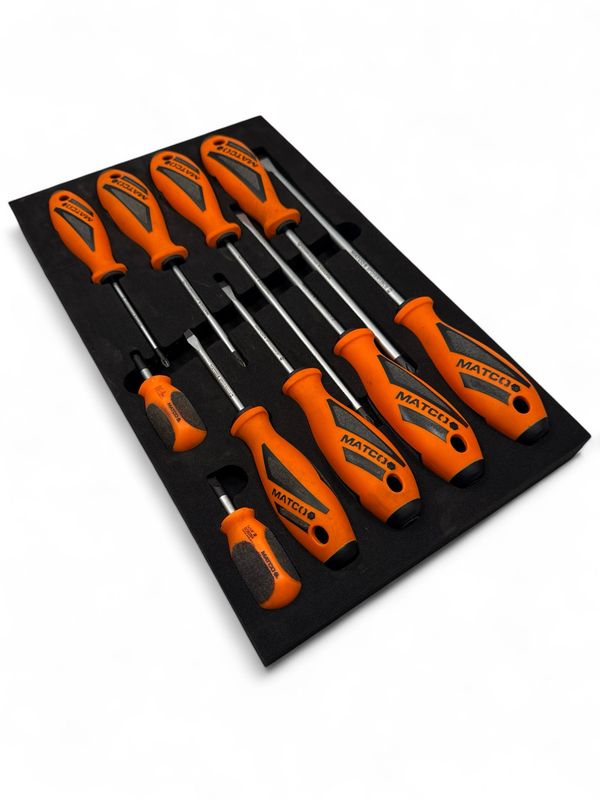 Matco Tools 10 Piece Top Torque II Premium Screwdriver Set (Orange