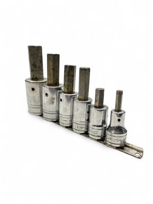 Snap On 6 Pc. 1/2" Drive Metric Hex Bit Standard Socket Driver Set, 307ESAMY