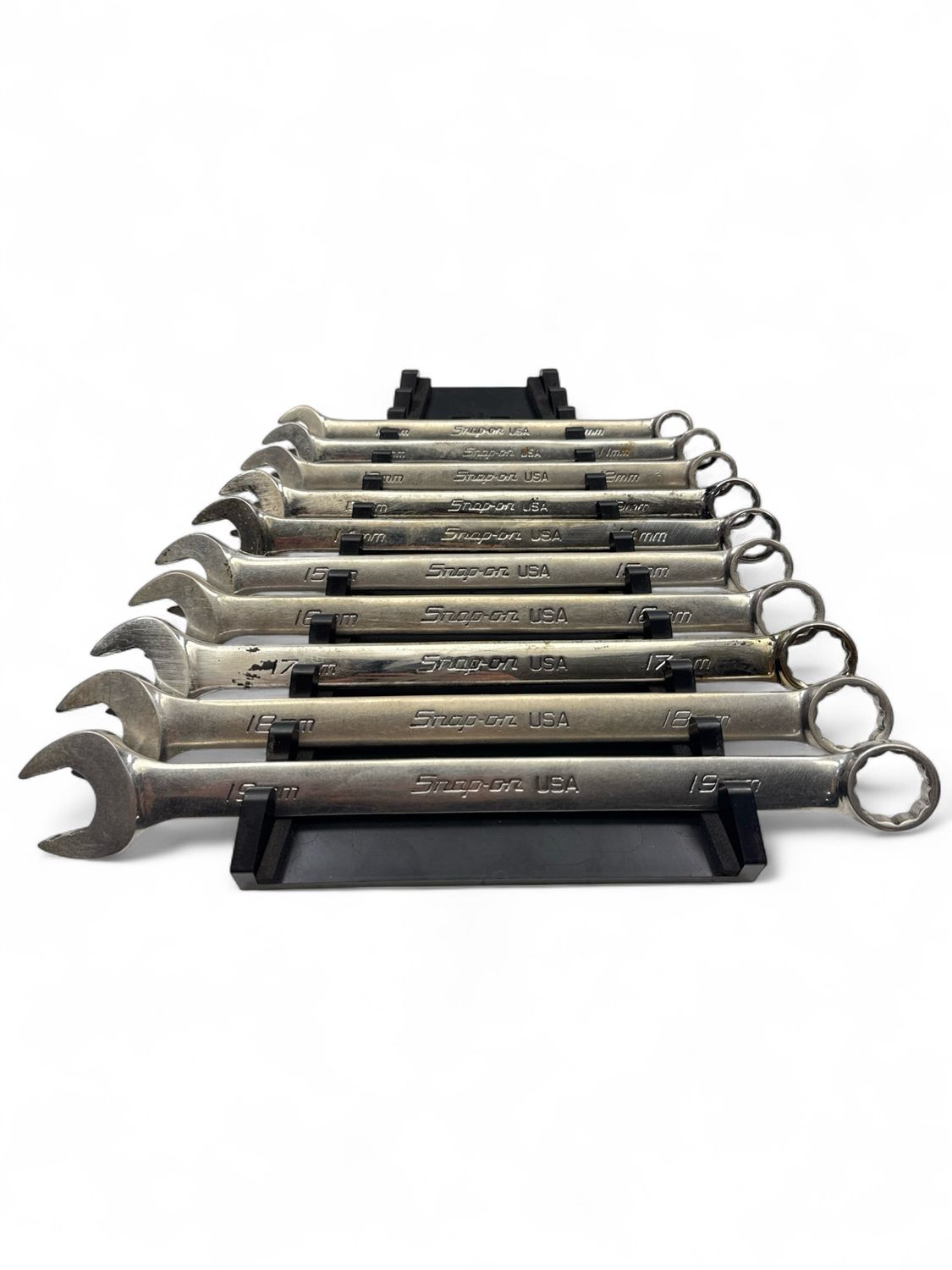 Snap On 10 Pc. 12-Point Metric Flank Drive Plus Combination Wrench Set ...