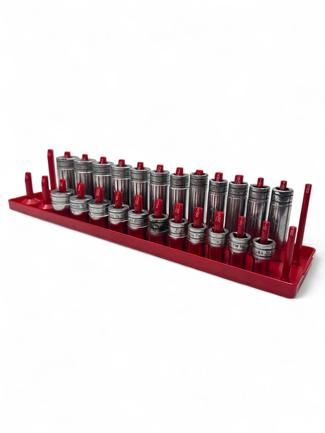 Snap On 26 pc 1/2" Drive 6-Point SAE Flank Drive® Deep & Shallow Socket Set (3/8-1-1/8"), 313TSYA & 313TWYA