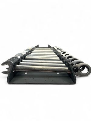 Blue Point 12 Pc. 12-Point Metric 15° Offset Ratcheting Combination Wrench Set (8-19 mm) BOERM712