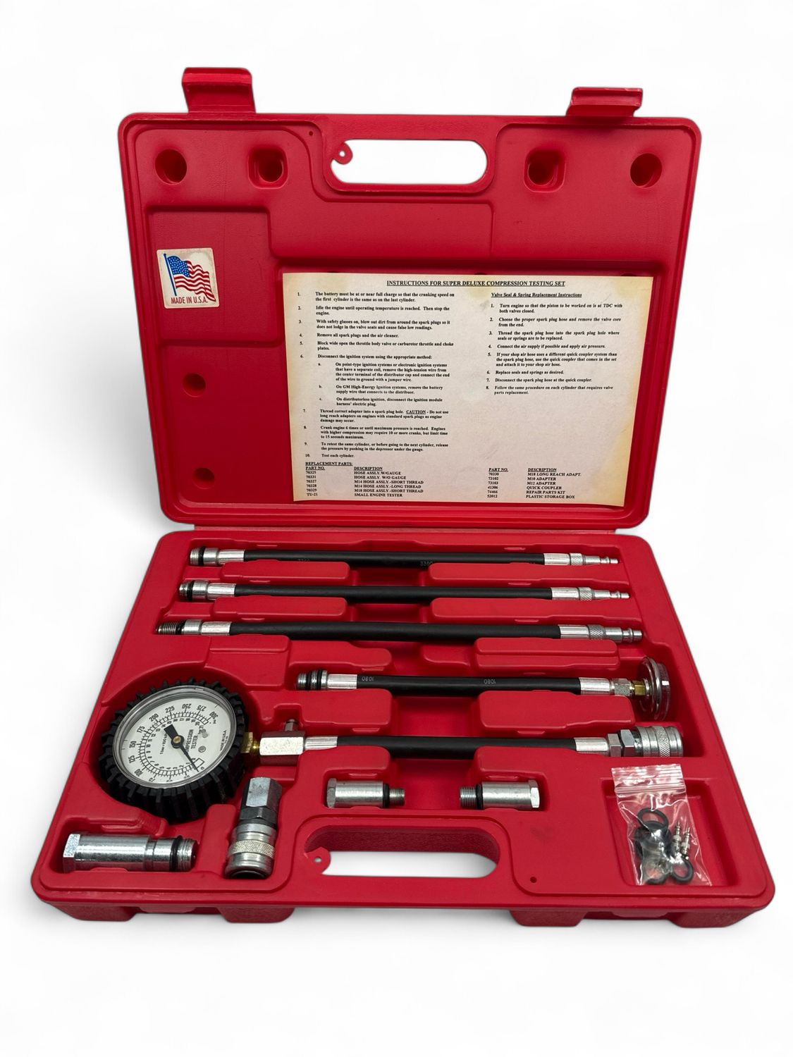 Compression Test Kit Pdf Star Products Super Deluxe Compression Test Kit, TU-30 - Shop by ...