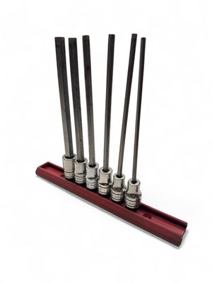 Snap On 6 Pc. 3/8" Drive SAE Extra-Long Hex Bit Socket Driver Set (5/32-1/4, 5/16 and 3/8") 206EFAL