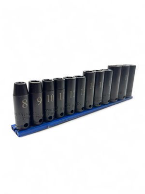 Cornwell 12 Piece 3/8” Drive Metric Extra Deep 6pt Power Socket Set, STI2212LLMSP