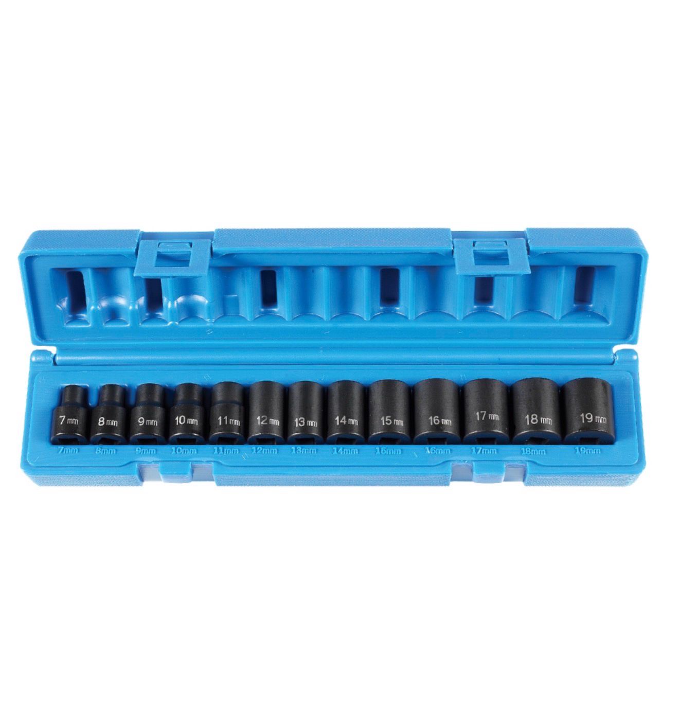 Grey Pneumatic 13pc 3/8” Drive Standard Length 6pt Metric Impact Socket Set, 1213M