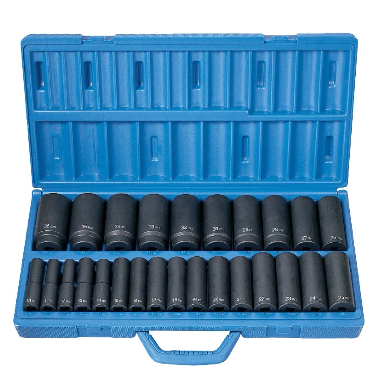 Grey Pneumatic 26pc 1/2” Drive 6pt Metric Socket Set, 1326MD