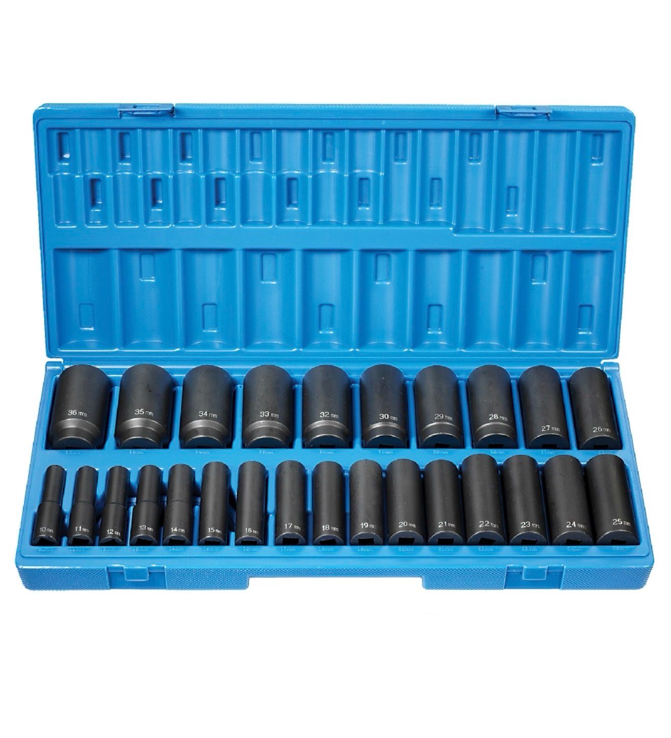 Grey Pneumatic 26pc 1/2” Drive 12pt Metric Socket Set, 1726MD