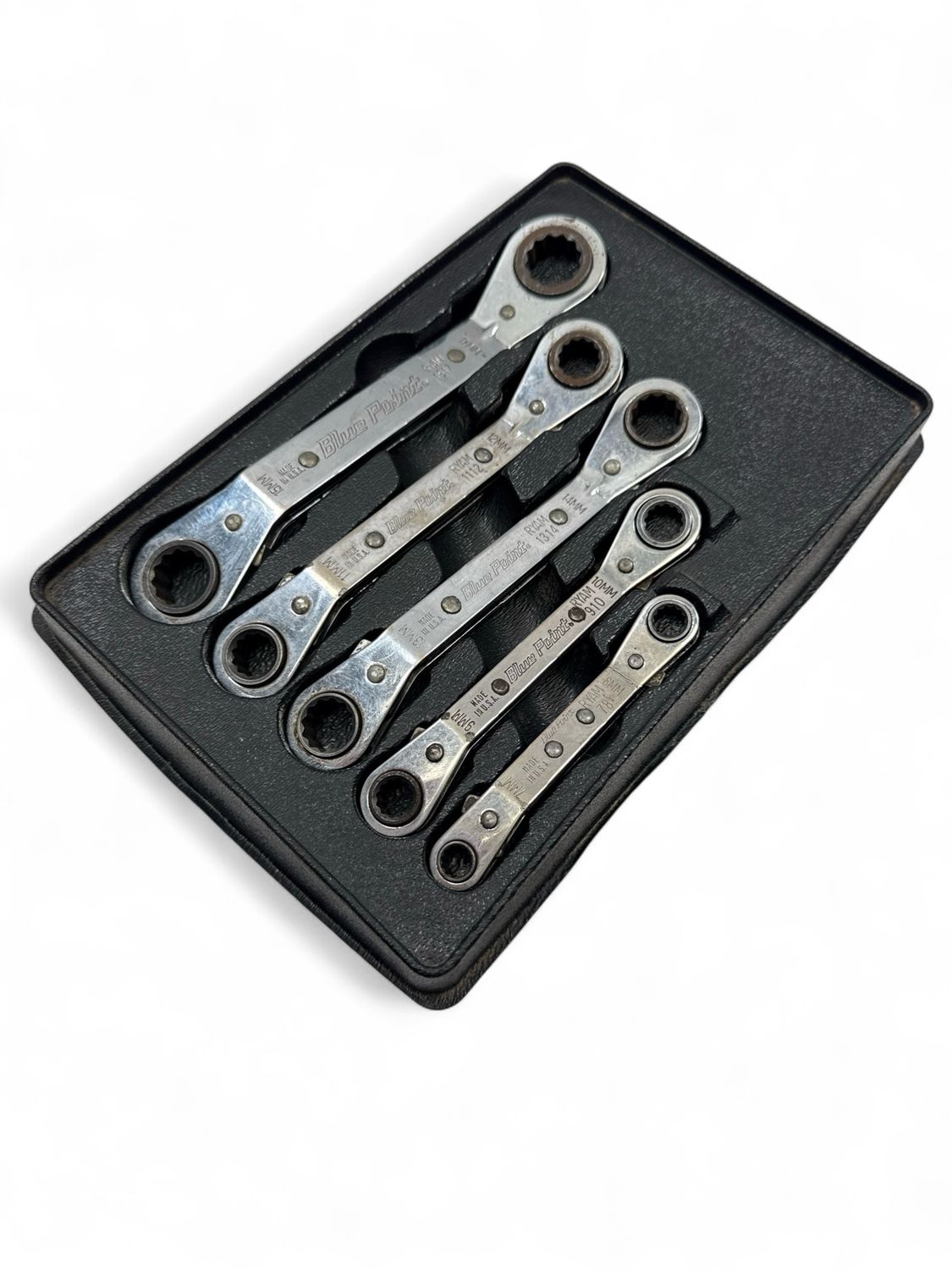 TEKTON Long Fixed/Flex Head 12-Point Ratcheting Box End Wrench Set