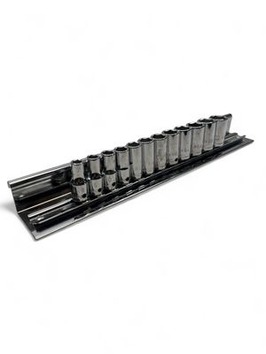 Cornwell 12 Piece 3/8” Drive Metric 6pt Mid-Length Socket Set, STM2212MLSP