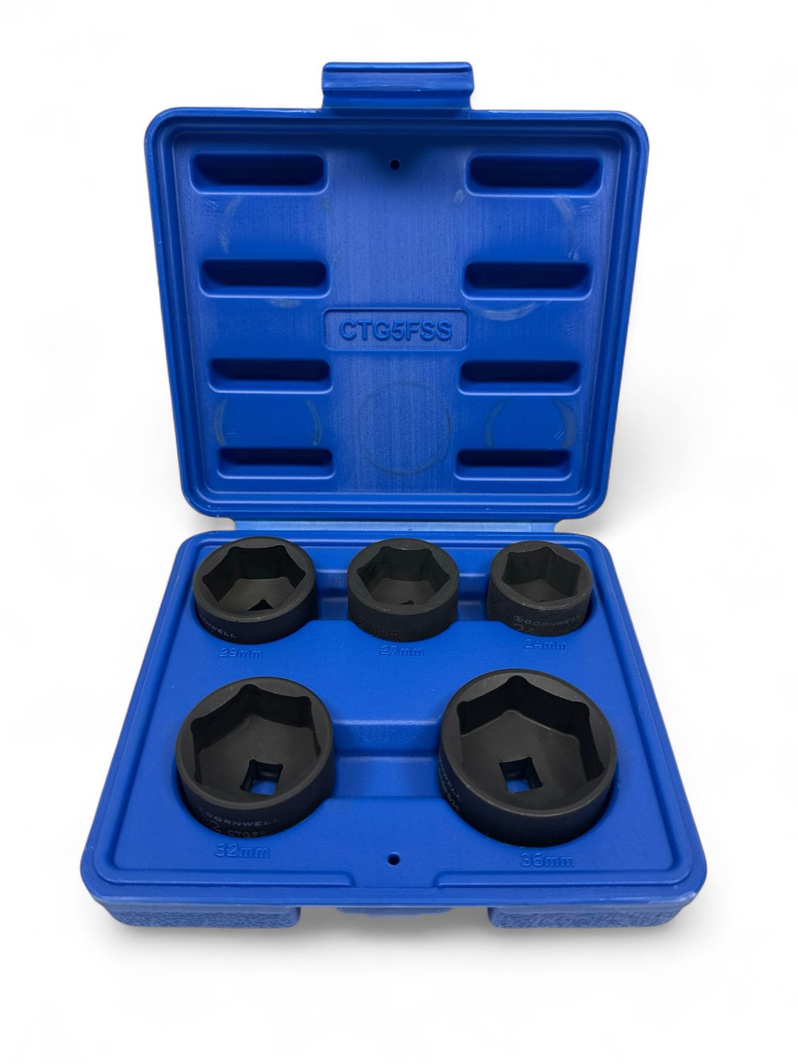 Cornwell 5pc 3/8” Drive Oil Filter Canister Socket Set, CTG5FSS