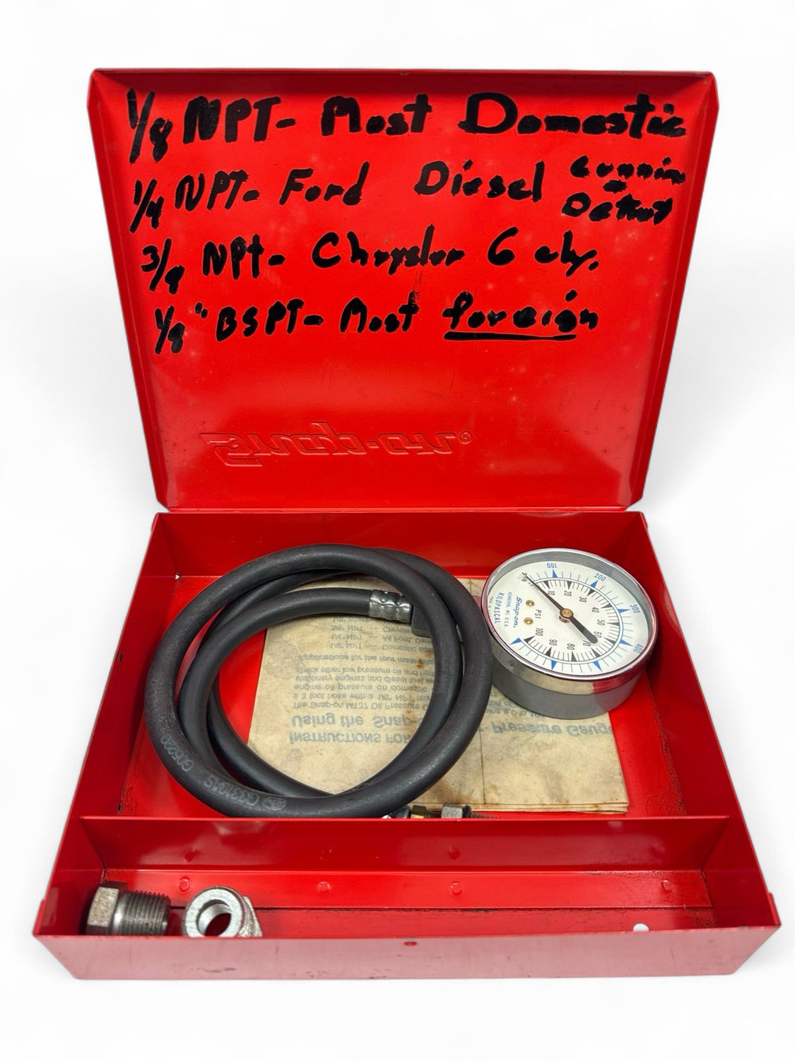 Snap-On Oil Pressure Gauge, MT37