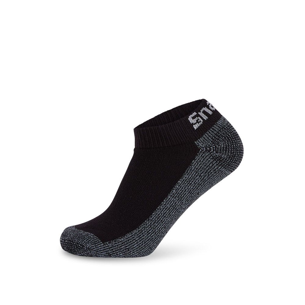 Snap On 2 Pack Cotton Low-Profile Socks, Black ; X-Large