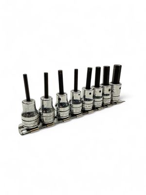 Snap On 8 pc 3/8" Drive SAE Standard Hex Bit Socket Set (9/64-3/8"), 208EFAY