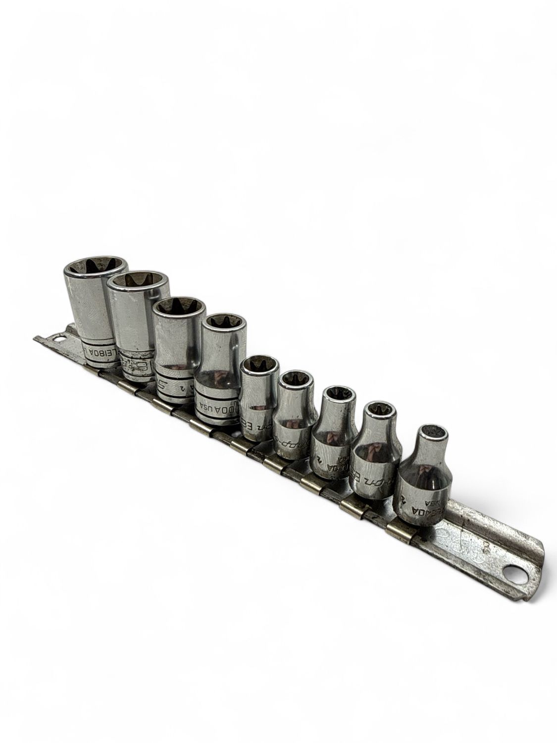 Snap On 9pc Combination Drive E-TORX Shallow Socket Set (E4-E18), 210AFLEY