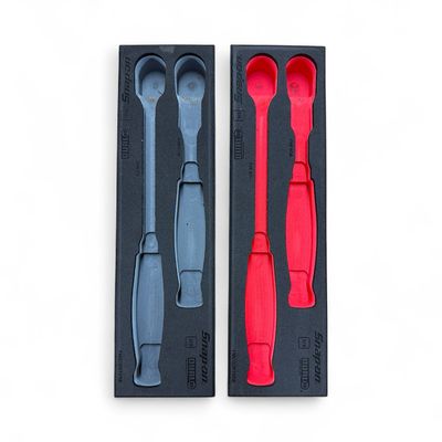 Snap On 2pc 3/8" Drive Foam Tray Ratchet FM202RT05B