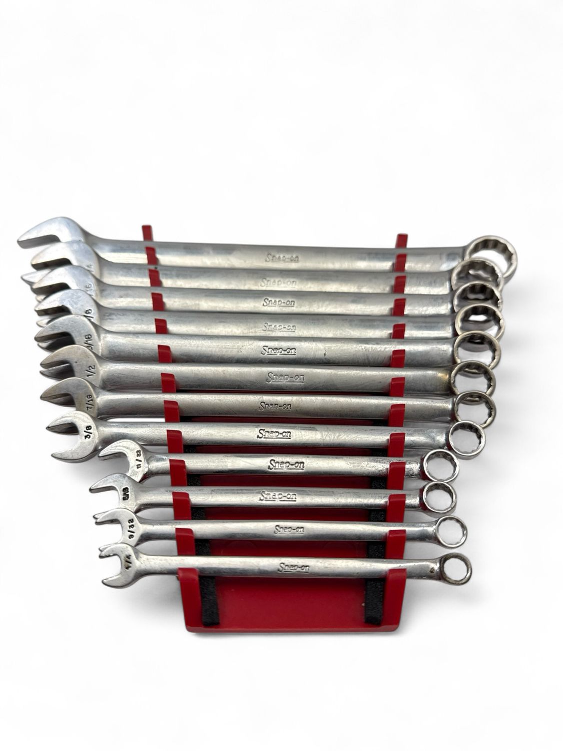 Snap On 10 Pc. 12-Point SAE Flank Drive Plus Combination Wrench Set ...