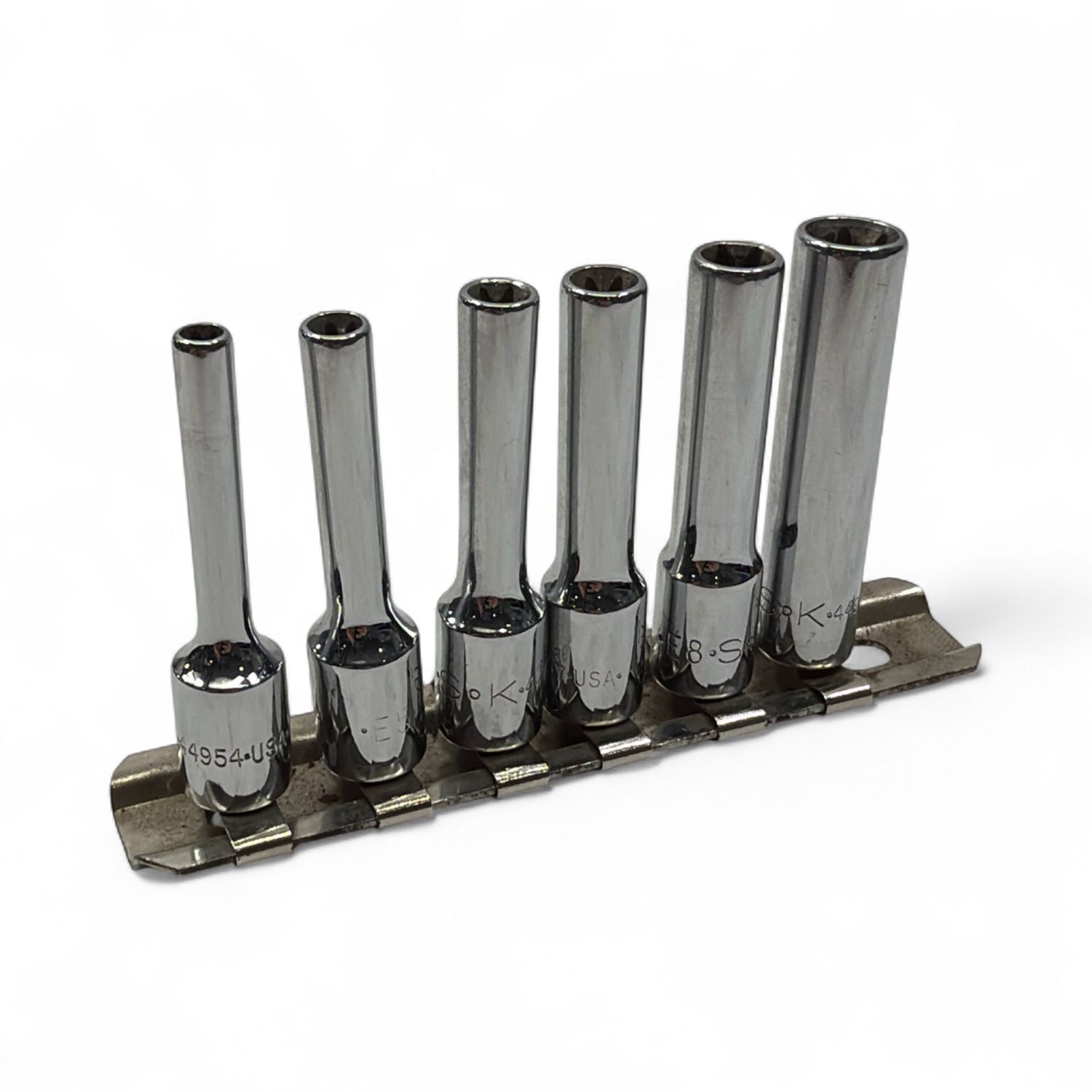 SK Tools 1/4 In Drive Deep Female E-Torx Socket Set (E4-E10), 44950