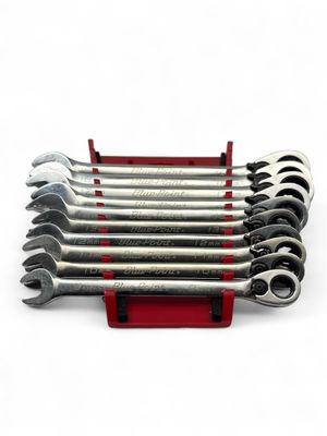 Blue Point 10pc. 12-Point Metric 15° Offset Ratcheting Combination Wrench Set (9-19 mm) BOERM712