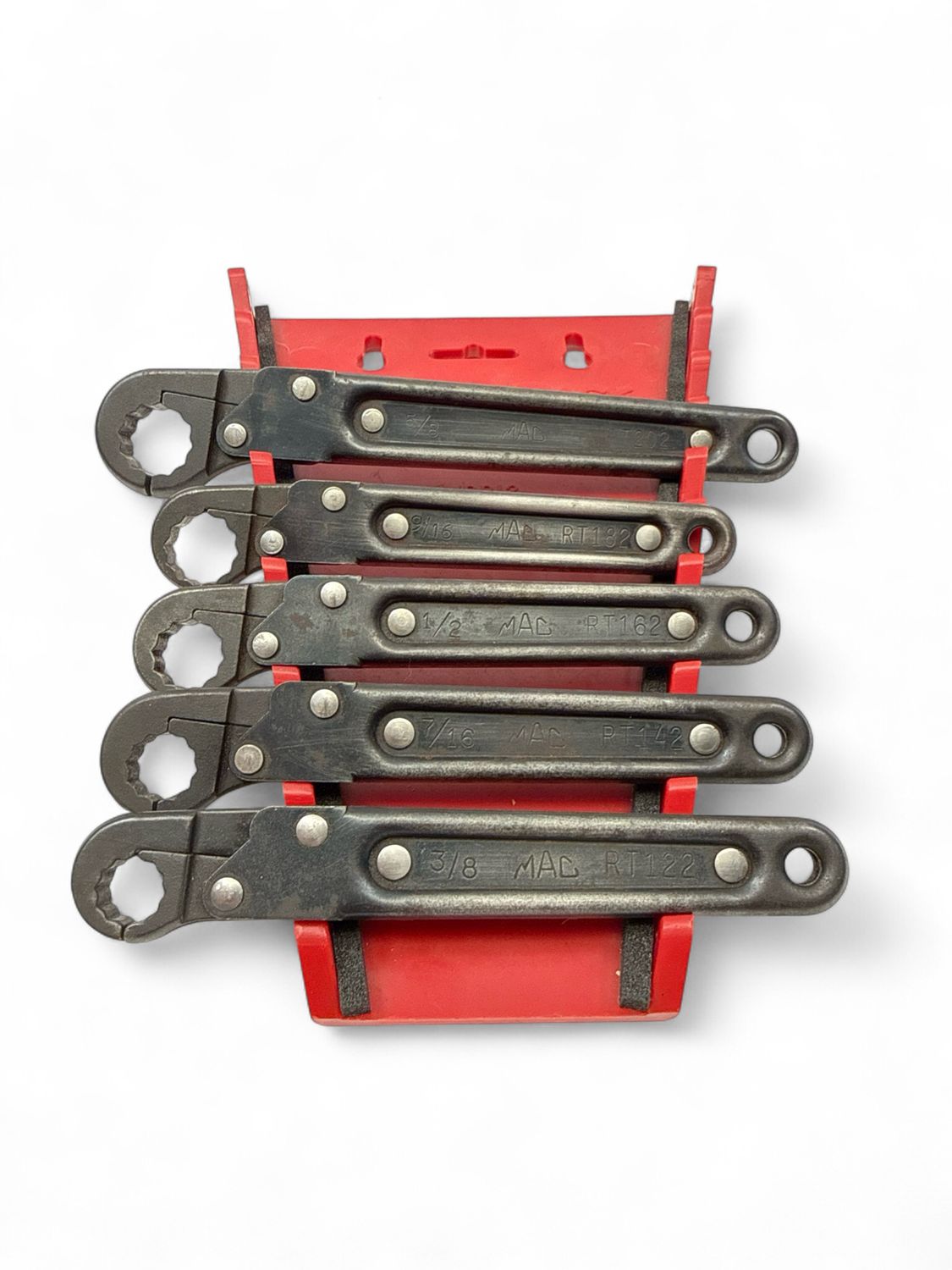 Mac Tools SAE 5pc Flare Nut Wrench Set Ratcheting (3/8-5/8”)