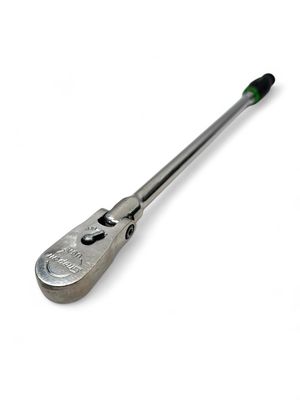 Snap On 3/8" Drive Dual 80 Technology Soft Grip Extra-Long Handle Flex-Head Ratchet, FHLLF80G