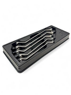 Snap On 5 pc 12-Point Metric Flank Drive® 60° Deep Offset Box Wrench Set, XOM605