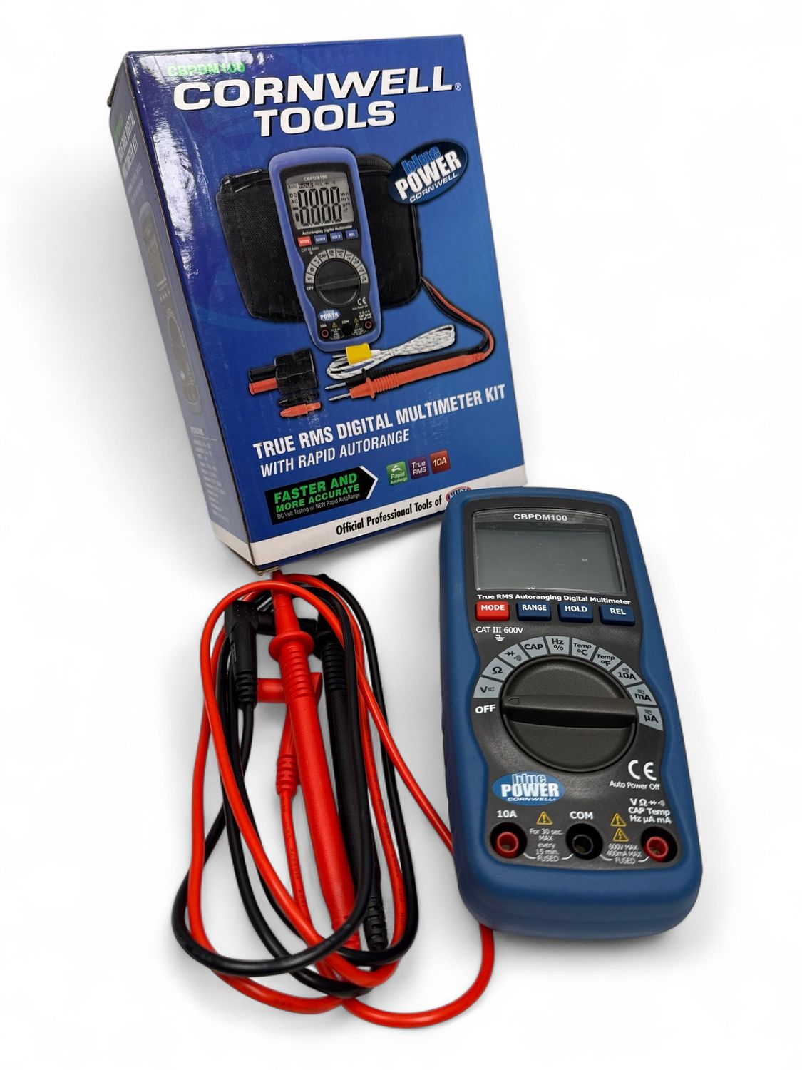 Cornwell True RMS Digital Multimeter Kit With Rapid AutoRange, CBPDM100