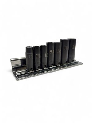 Cornwell USA 7pc 3/8” Drive SAE 6pt Extra Deep Power Socket Set, STI227LLS