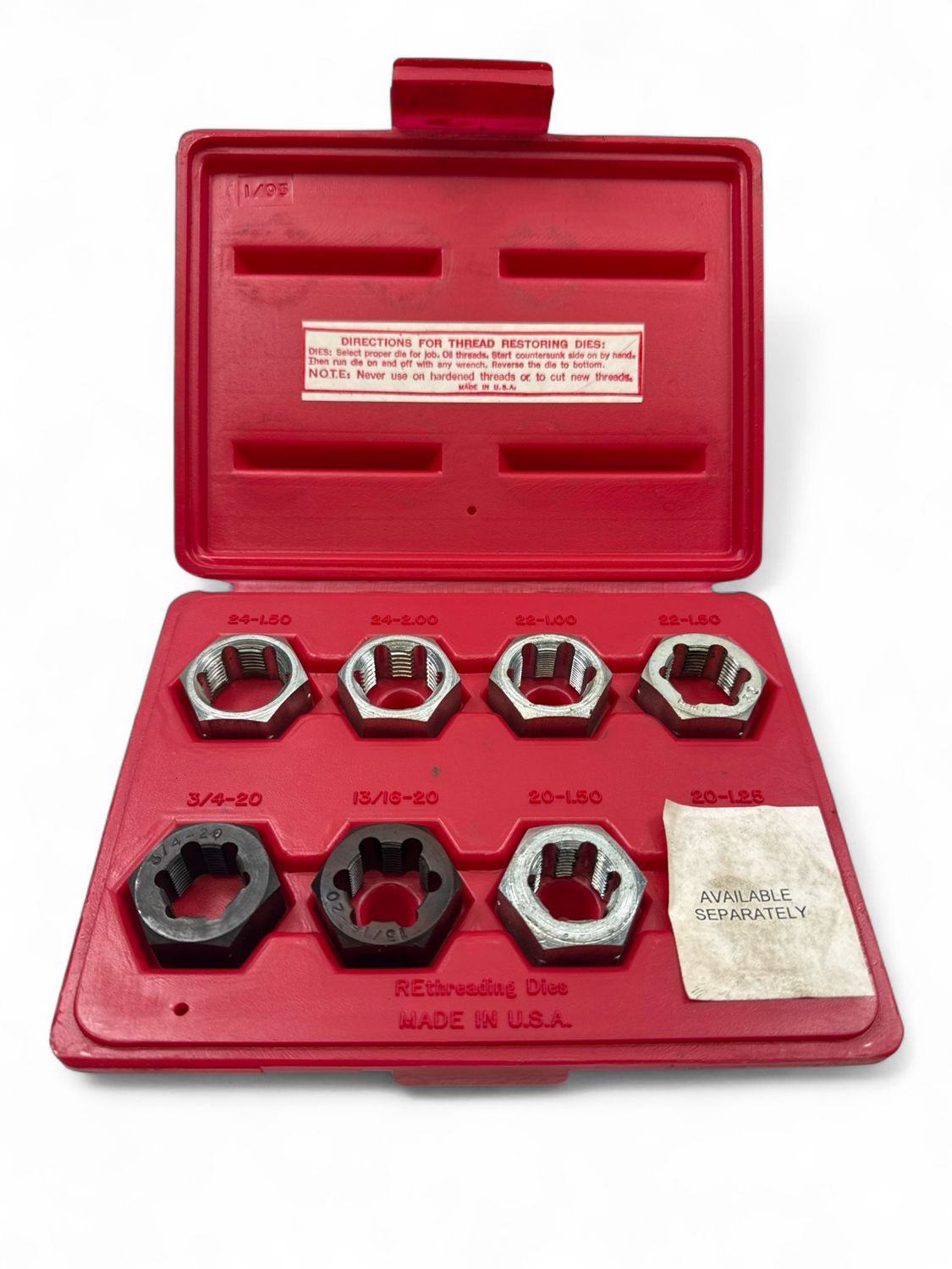 Cornwell Rethreading Set Cornwell Spindle Rethreading Dies, JA-52 - Shop - Tool Swapper